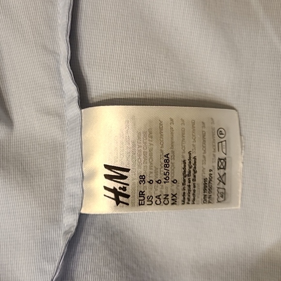 H&M Light Blue Long Sleeve Shirt - Picture 7 of 9